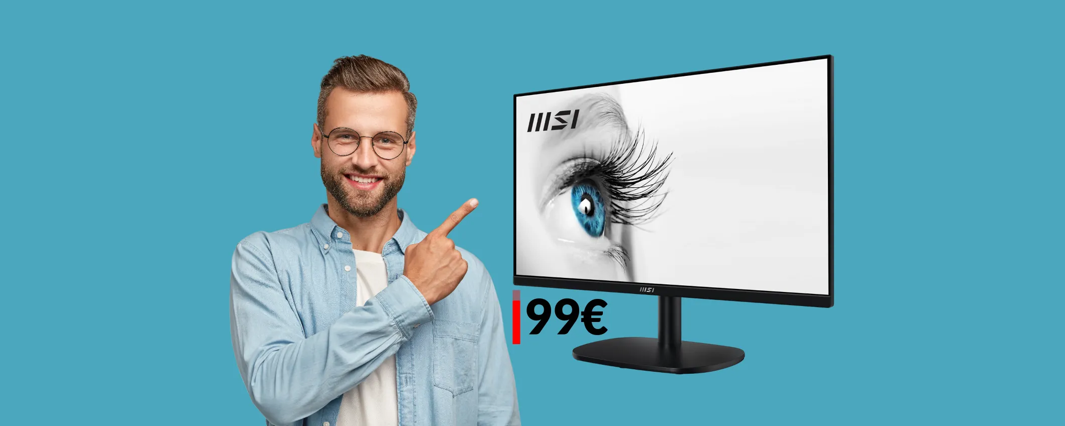 Questo monitor FullHD da 23,8'' è un vero AFFARE: già tuo a 99€