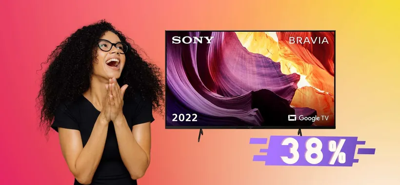 Sony BRAVIA: il prezzo CROLLA per la TV 4K da 50" (-38%)