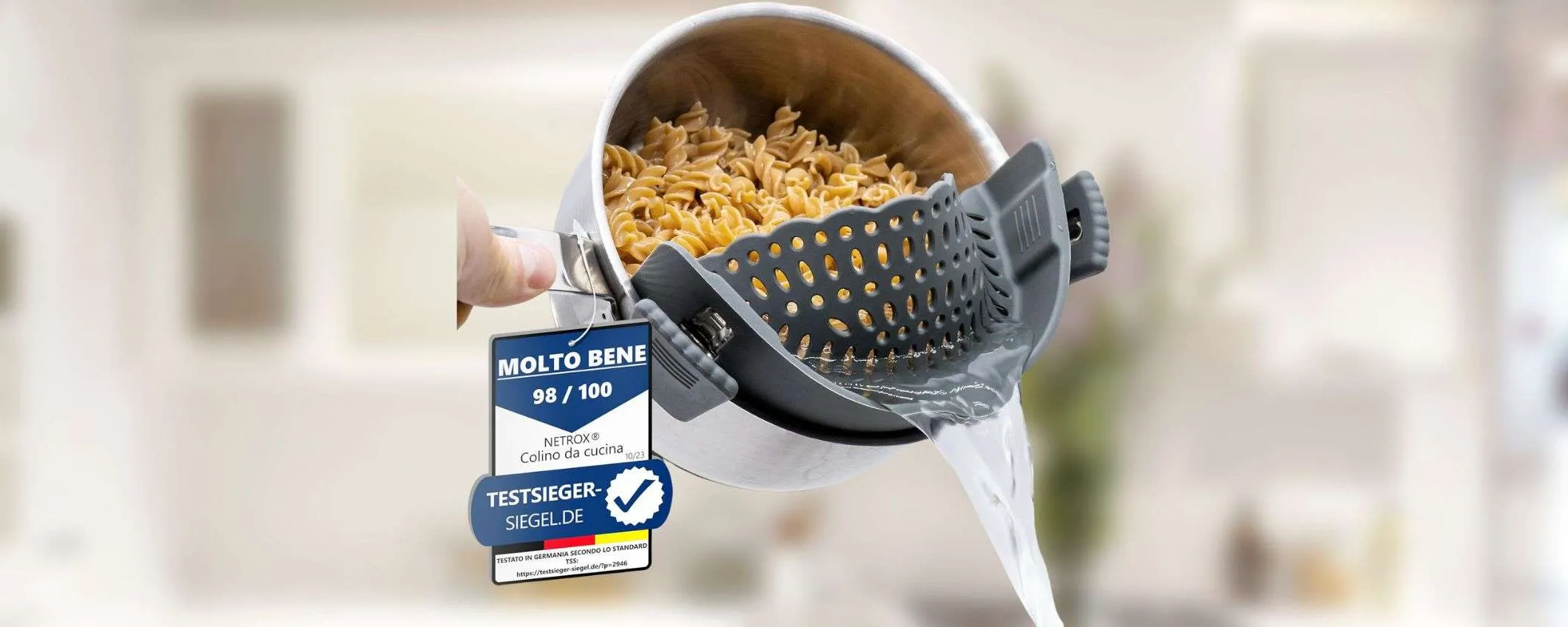 Questo scolapasta in silicone è GENIALE e ti costa solo 17,89€
