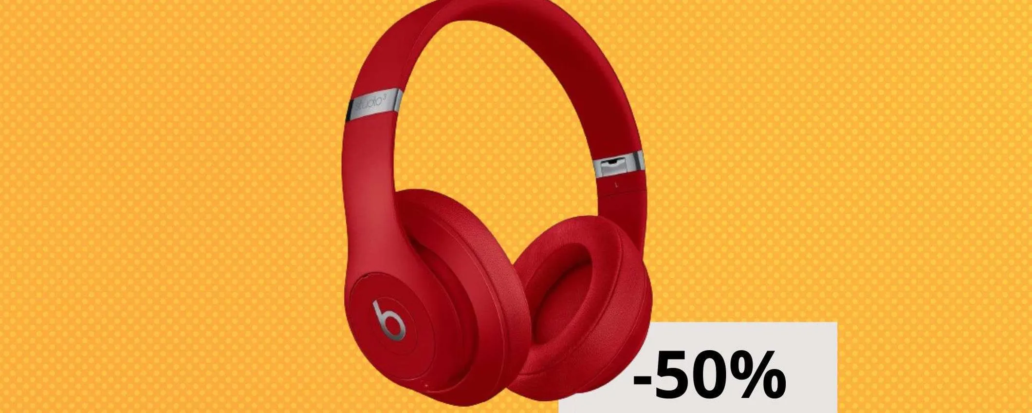Beats Studio 3 Wireless, offerta flash clamorosa: il prezzo crolla del 50%