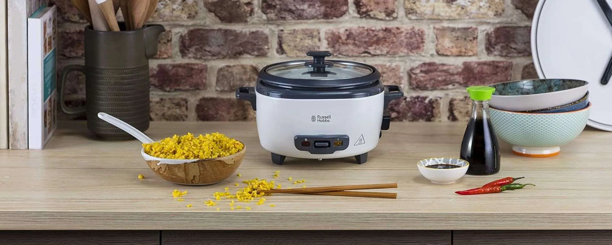 Riso perfetto con la cuociriso Russell Hobbs in offerta Amazon (-27%)