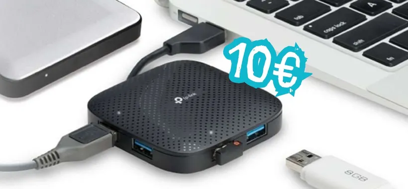 Hub USB TP-Link con 4 porte e cavetto incorporato a soli 10€ su Amazon