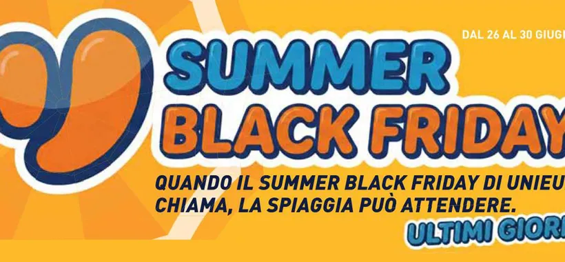 Volantino Unieuro, ultimi giorni di Summer Black Friday con lo sconto IVA