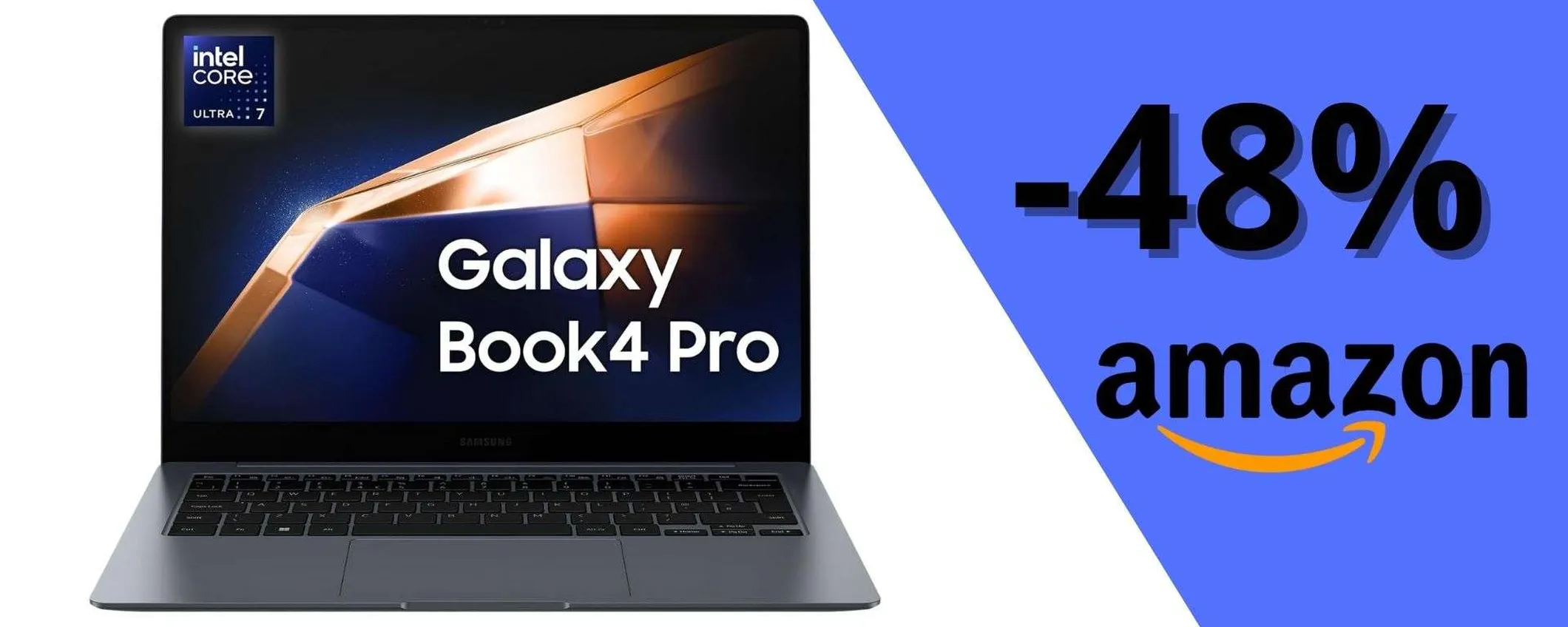 Samsung Galaxy Book4 Pro a 996€: ultrabook premium con Intel Core Ultra 7 e display AMOLED