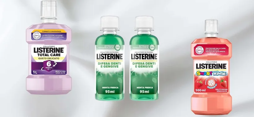 Amazon SVUOTATUTTO Listerine: collutorio premium in promo da 2,20€