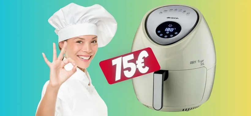 Ariete Airy Fryer XXL: friggitrice ad aria da 5,5L a PREZZO SCIOLTO
