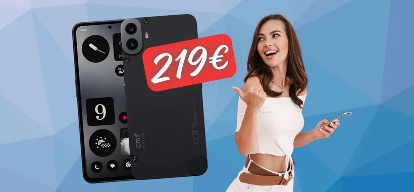 CMF Phone 1 (8/128GB) a 43€ al mese per 5 mesi SENZA INTERESSI