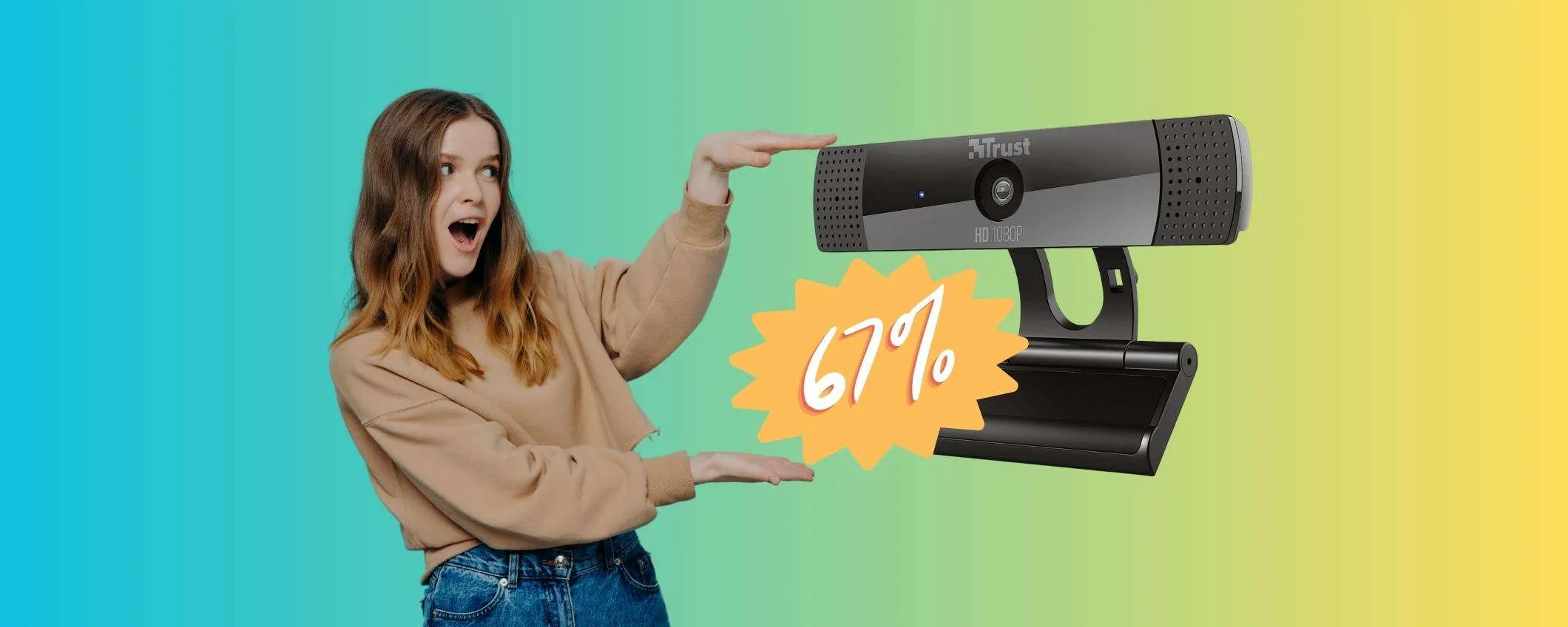 Trust Gaming GXT: webcam FHD a 30 FPS con microfono al 67%