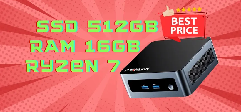 PREZZO FOLLE per questo mini PC con Ryzen 7 e 16GB di RAM (-50€)