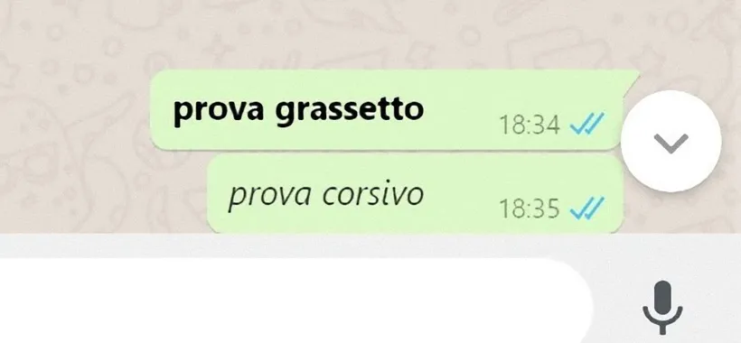 WhatsApp: un semplice trucco per scrivere in grassetto ed in corsivo