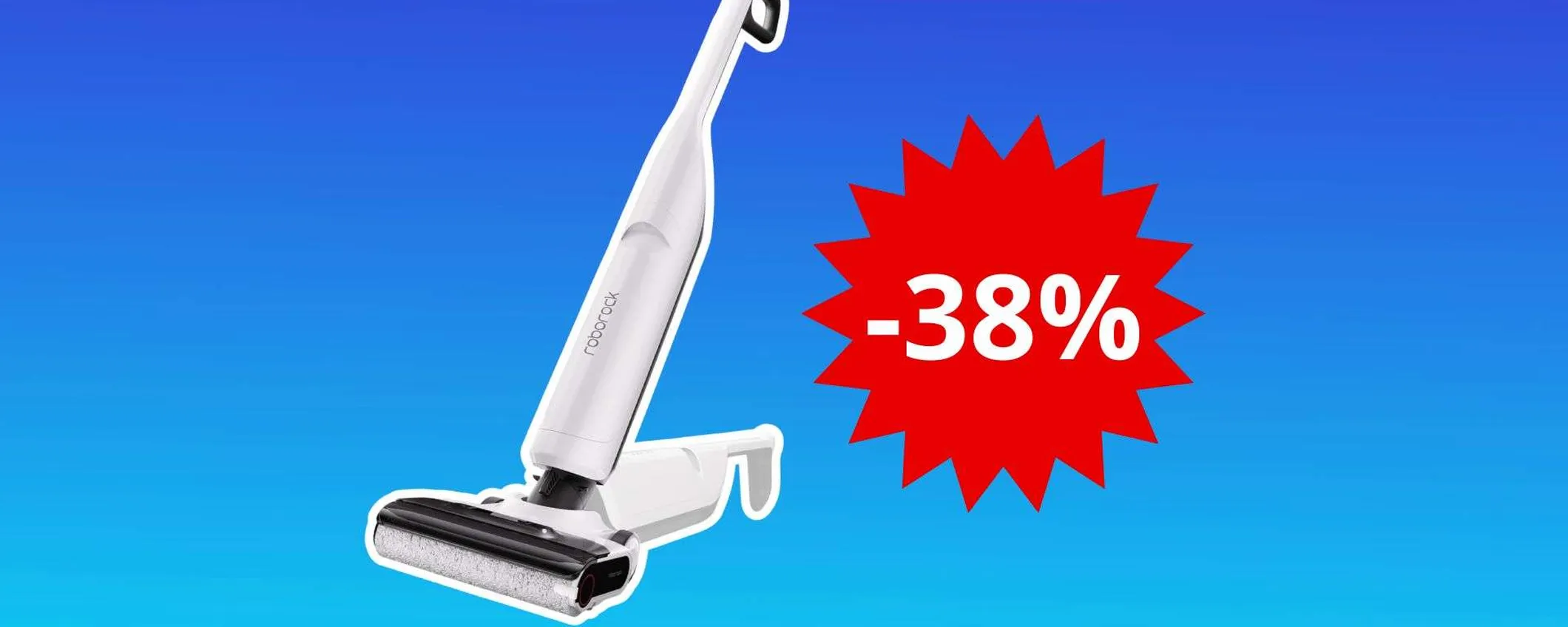 Solo 249€ per il Roborock Flexi Lite: pavimenti splendenti e addio sporco
