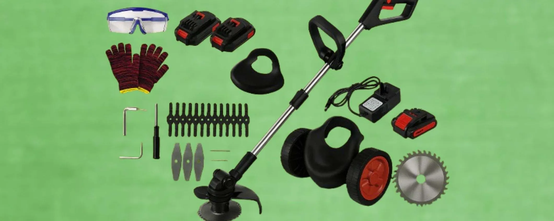 Decespugliatore con ruote a batteria: erba DISINTEGRATA senza fatica (56,90€)