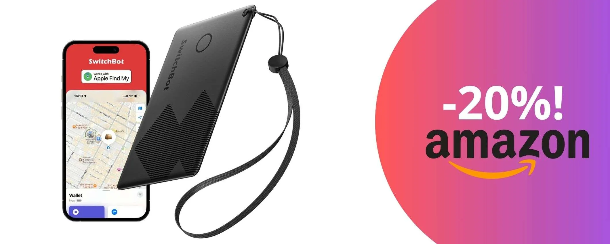 Il tracker ultra-sottile per ritrovare i tuoi oggetti in un attimo: l'offerta imbattibile