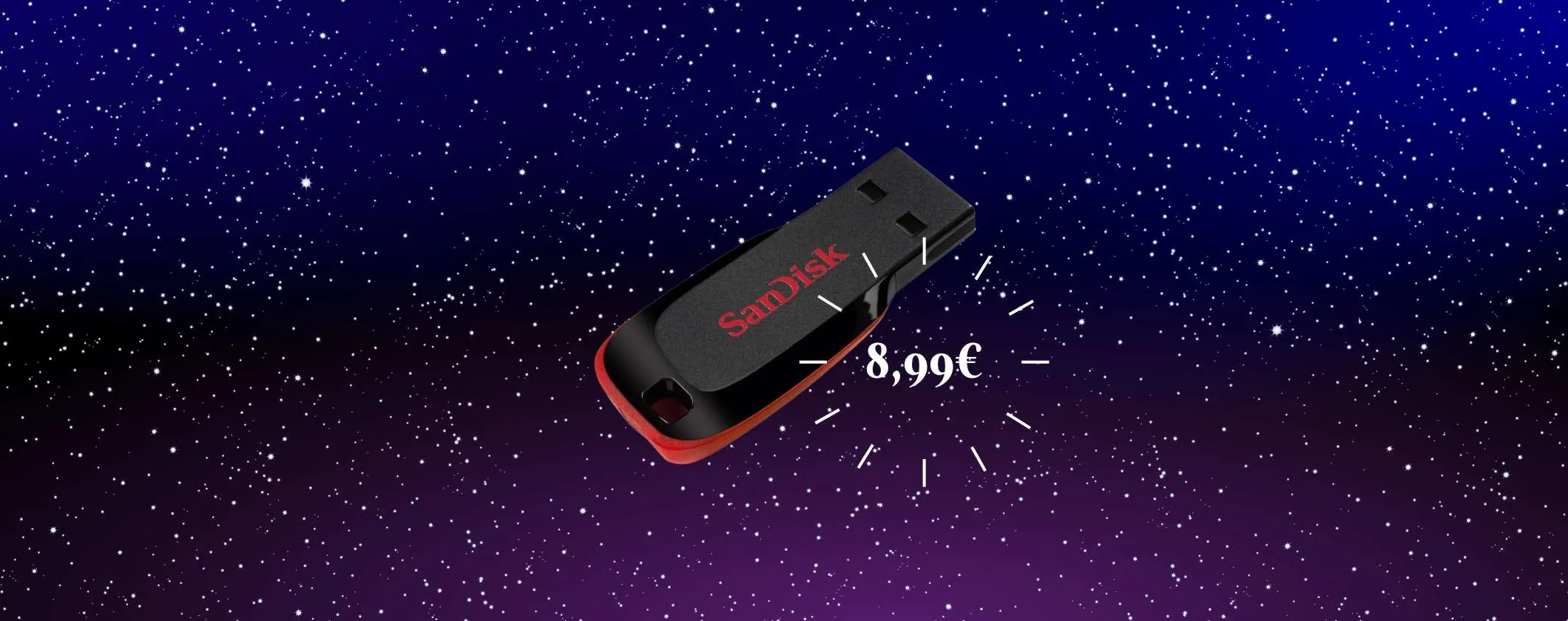 Pen Drive SanDisk USB-A a soli 8,99€ su Unieuro