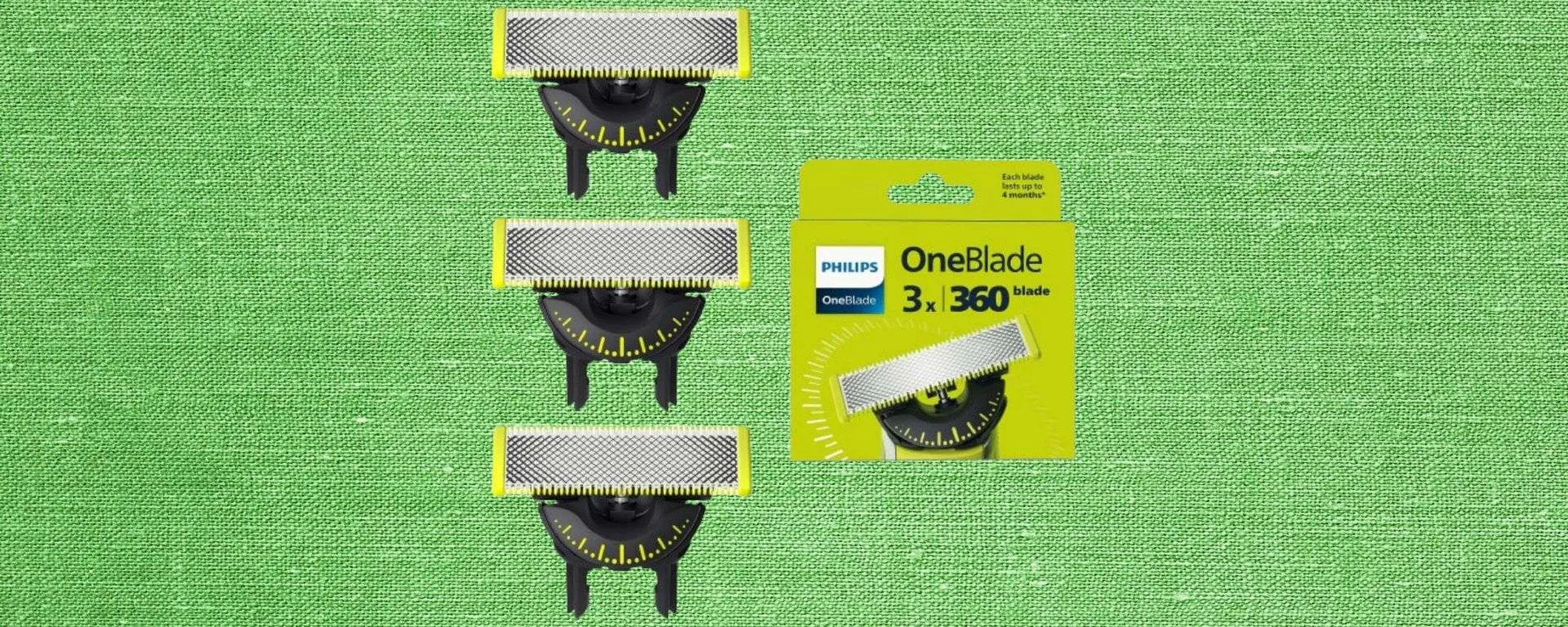 Lame di ricambio per il Philips OneBlade in offerta: 31% di sconto sul pack da tre