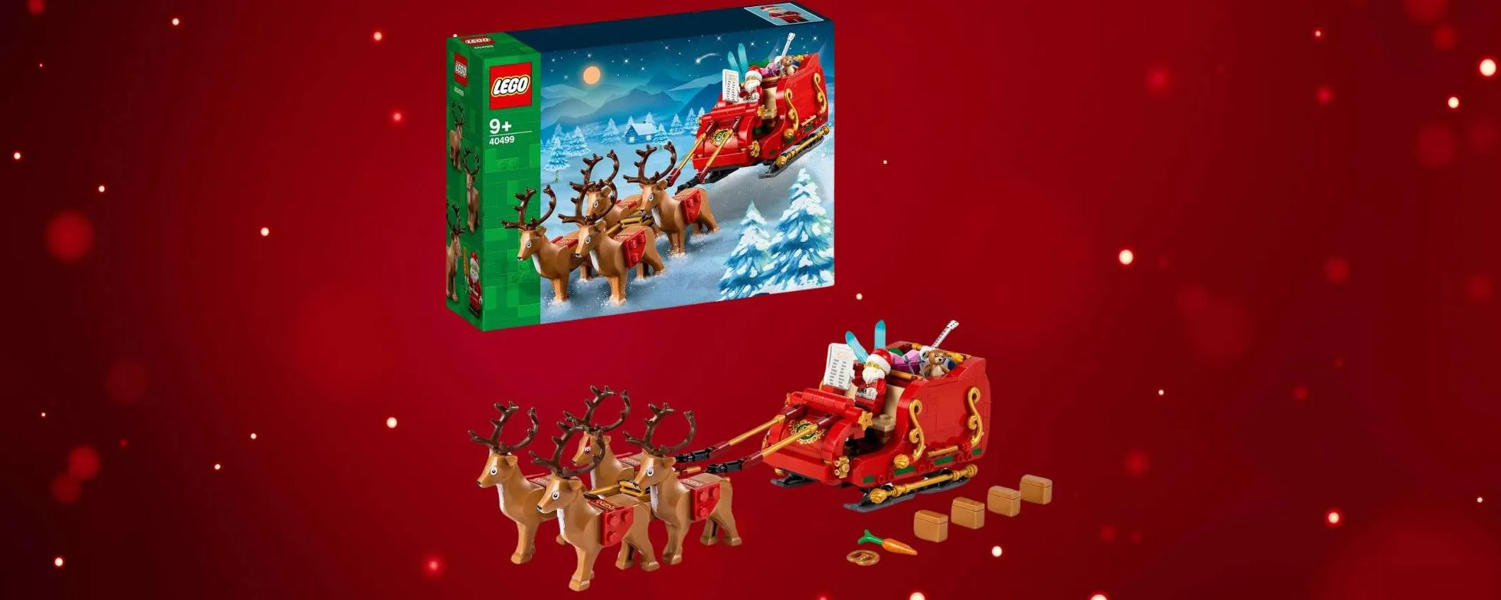 La Slitta di Babbo Natale LEGO torna disponibile su Amazon: il regalo perfetto