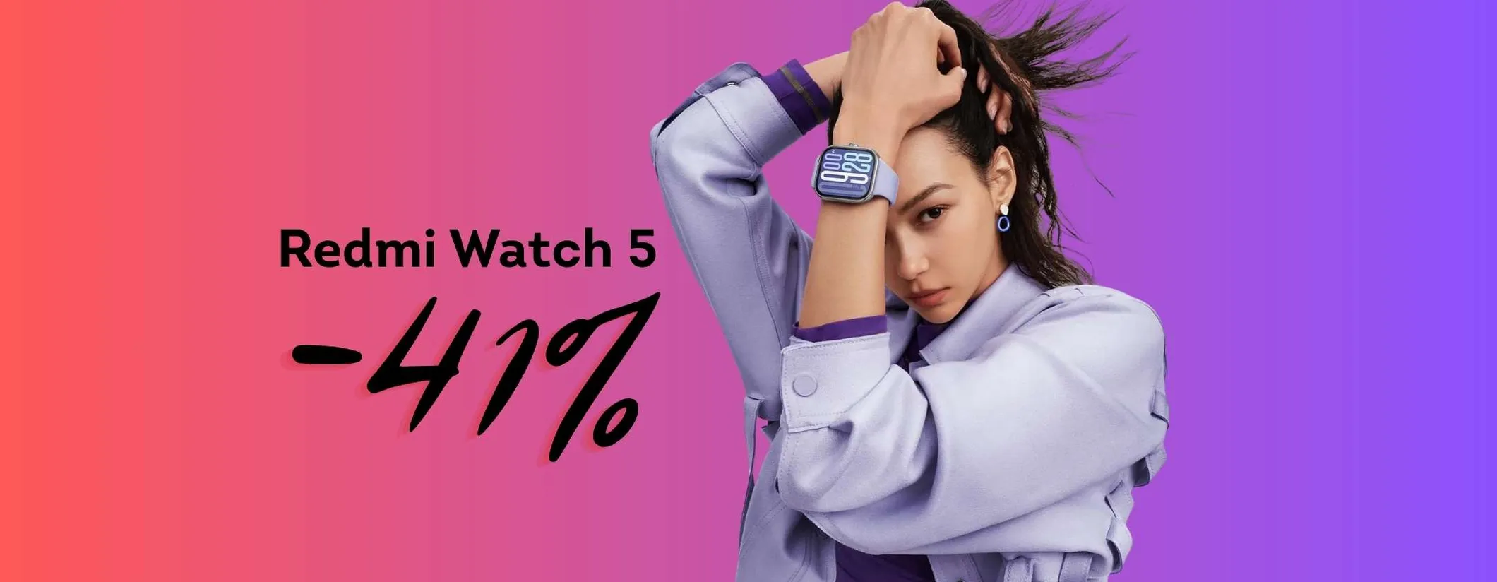 Redmi Watch 5 crolla su Amazon e a questo prezzo non ha rivali (-41%)