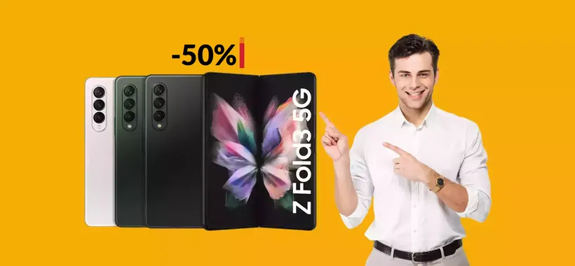 Samsung Galaxy Z Fold3 5G a METÀ prezzo: solo pochi modelli