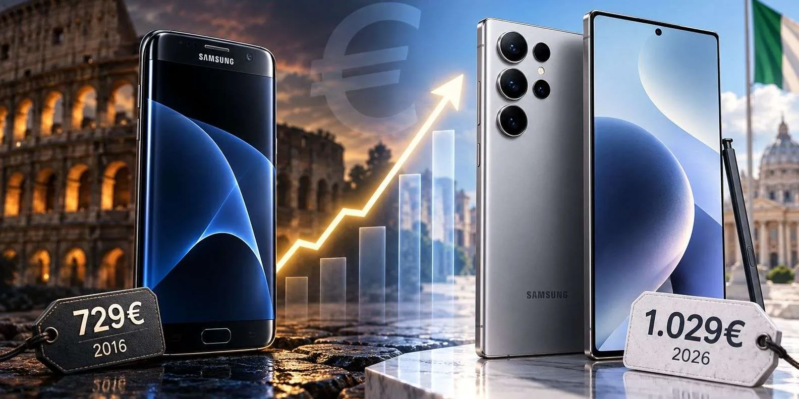 Quanto costavano gli smartphone Samsung nel 2016 e quanto costano oggi in Italia: il confronto sorprende