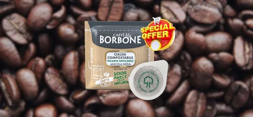 150 Cialde Caffè Borbone Miscela Nera a soli 19€