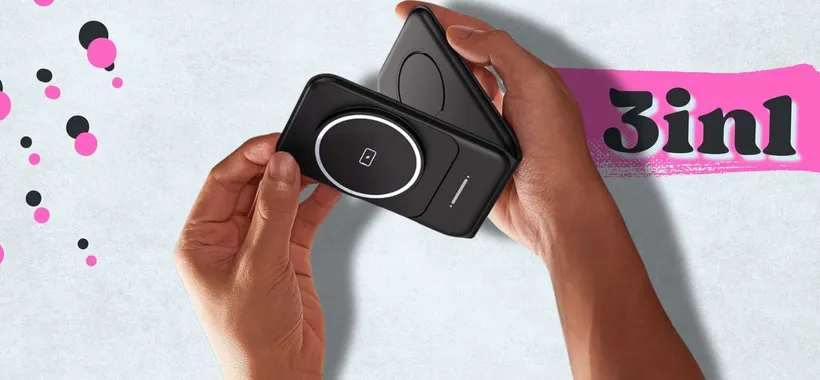 Pieghevole e con MagSafe: power bank 3in1 CERTIFICATO e veloce (19€)