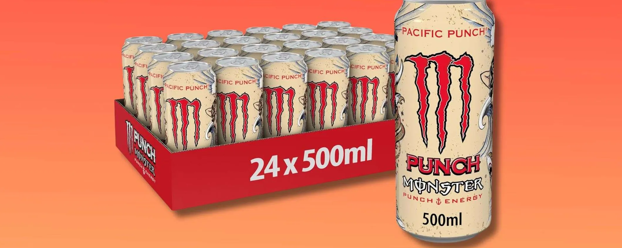 Monster Energy Pacific Punch: energia senza compromessi a meno di 26€ (-39%)