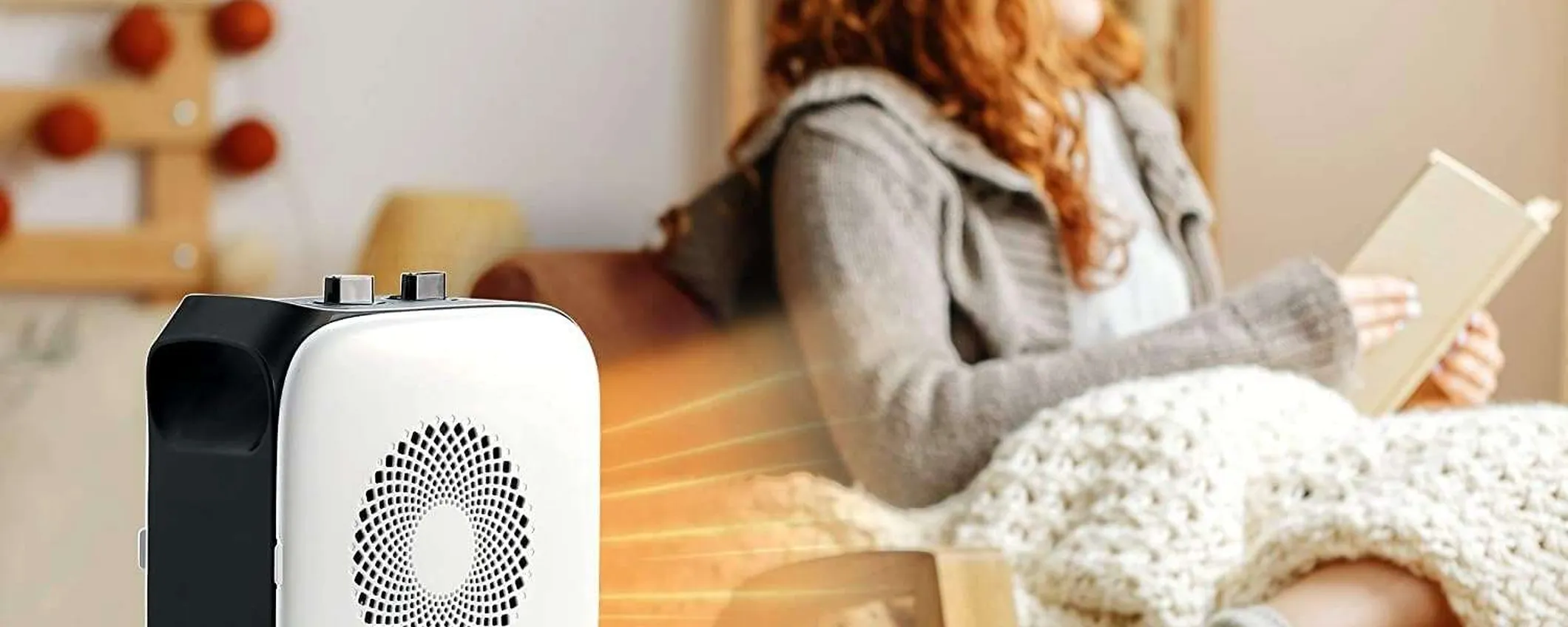 Termoventilatore in offerta su Amazon: piccolo ed efficiente, addio notti fredde
