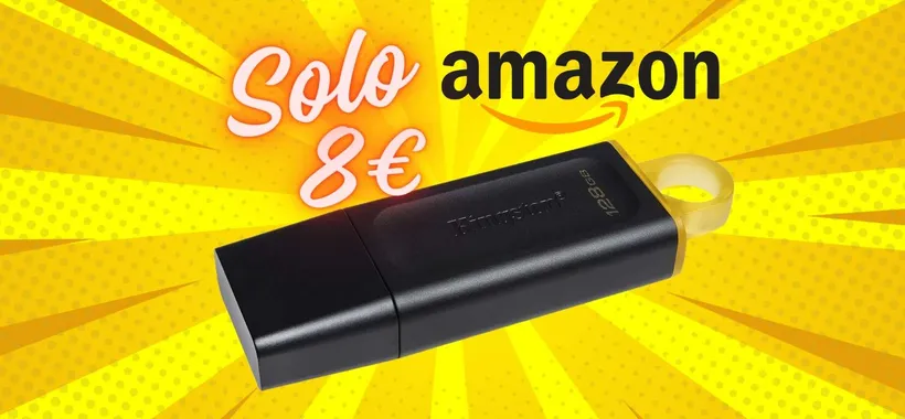 La chiavetta USB da 128GB by Kingston a un PREZZO SGRETOLATO