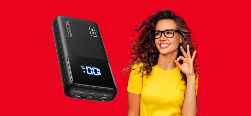 Power Bank da 25000mAh e 100W di potenza in offerta a tempo