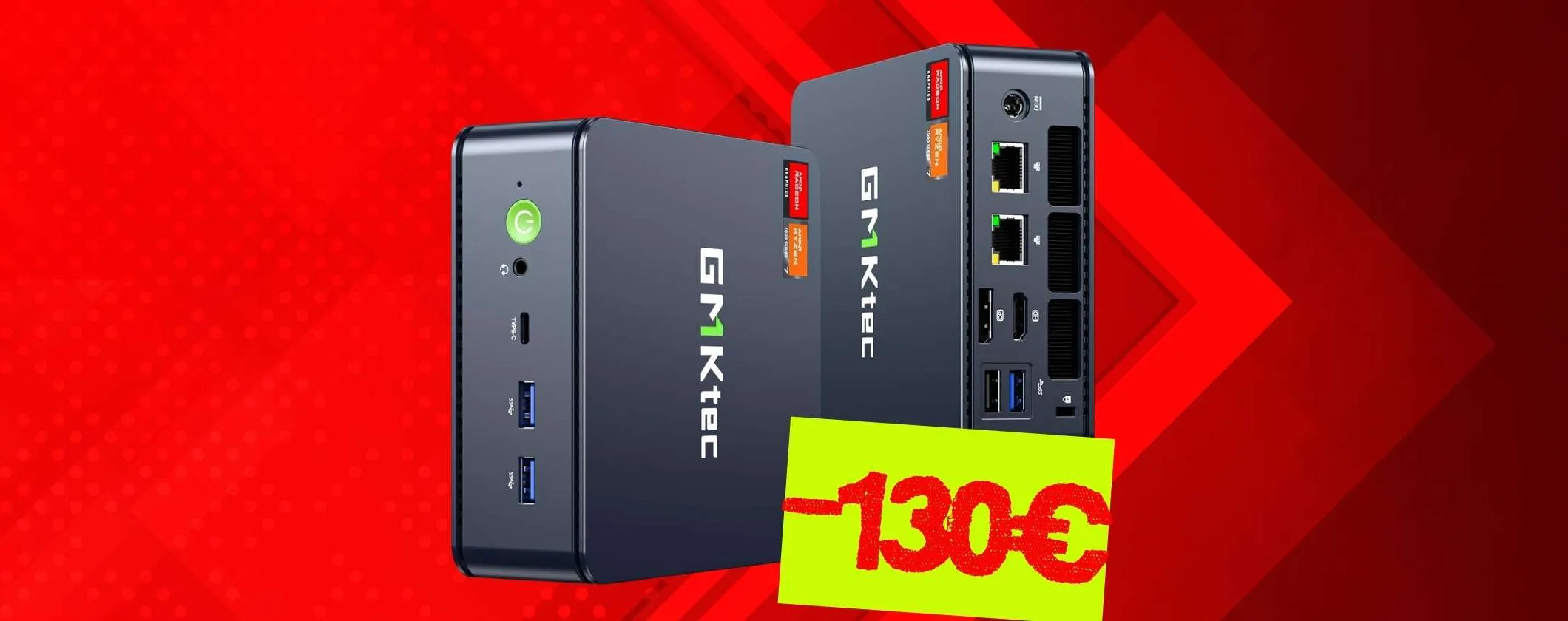 Mini PC da Gaming con Ryzen 7, 32GB di RAM e scheda grafica AMD Radeon
