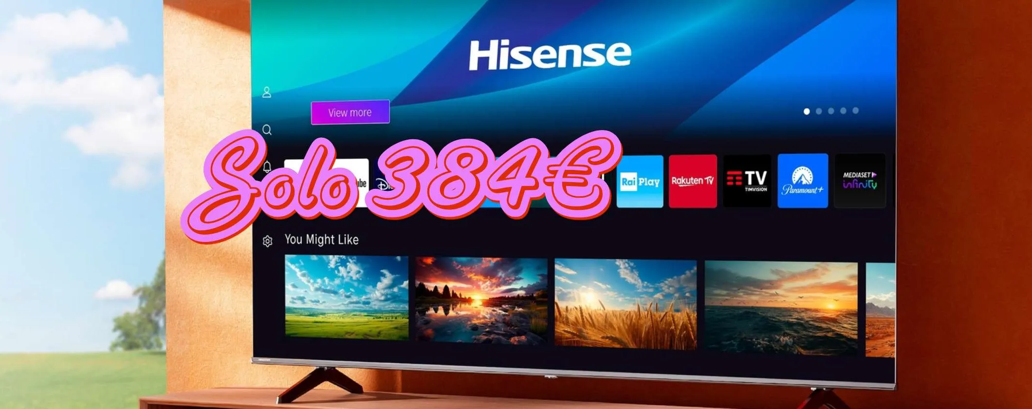Splendida Smart TV Hisense 55