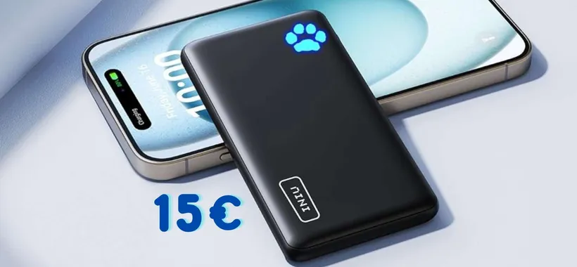 Solo 15€ per questo Power Bank da 10000mAh super leggero e sottile con 3 porte