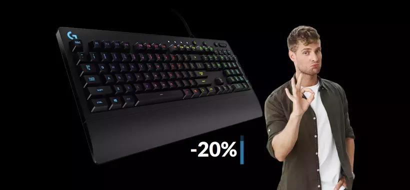 Tastiera gaming Logitech al MINIMO storico: ora o mai più (39€)