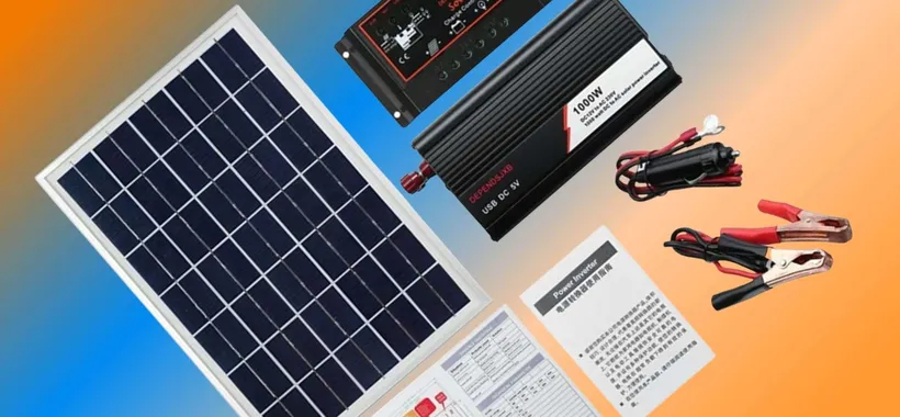 Kit fotovoltaico con inverter e regolatore a 92€ su Amazon: PAZZESCO