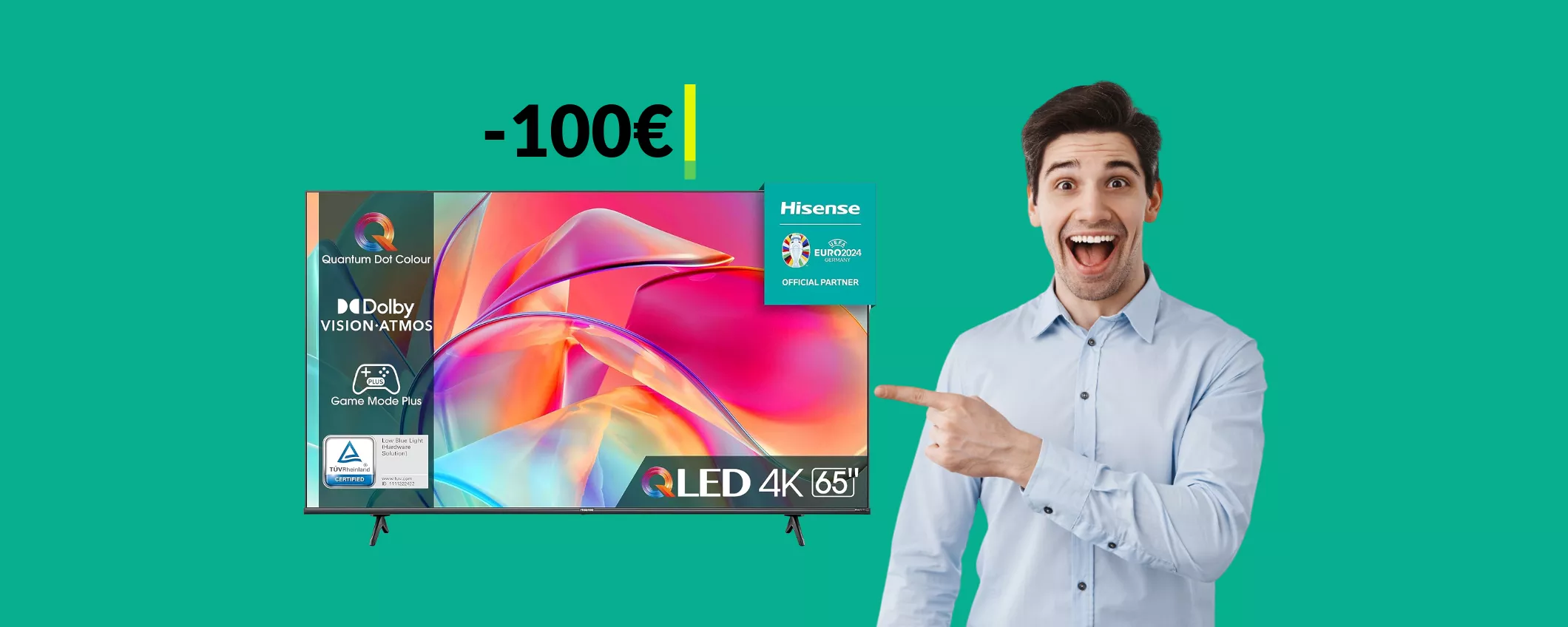 Smart TV 4K 65'' Hisense: imperdibile con lo SCONTO di 100€