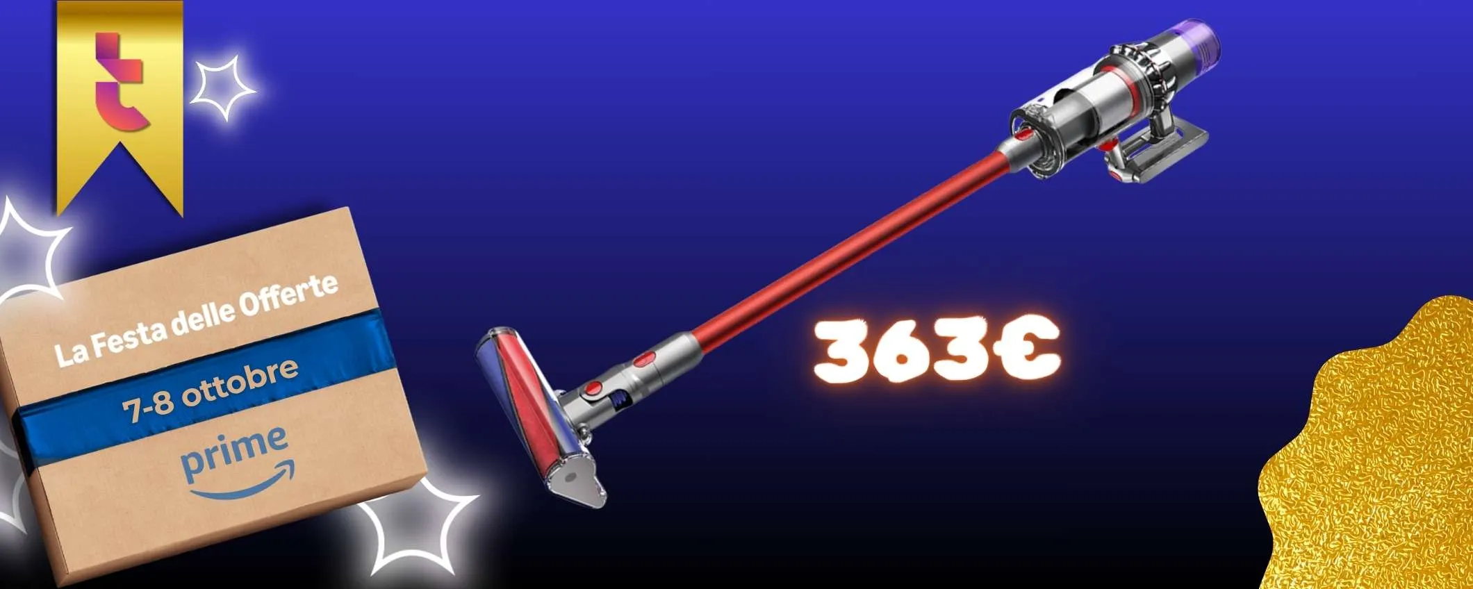 Dyson V11 Fluffy protagonista della Festa Prime, prezzaccio su Amazon
