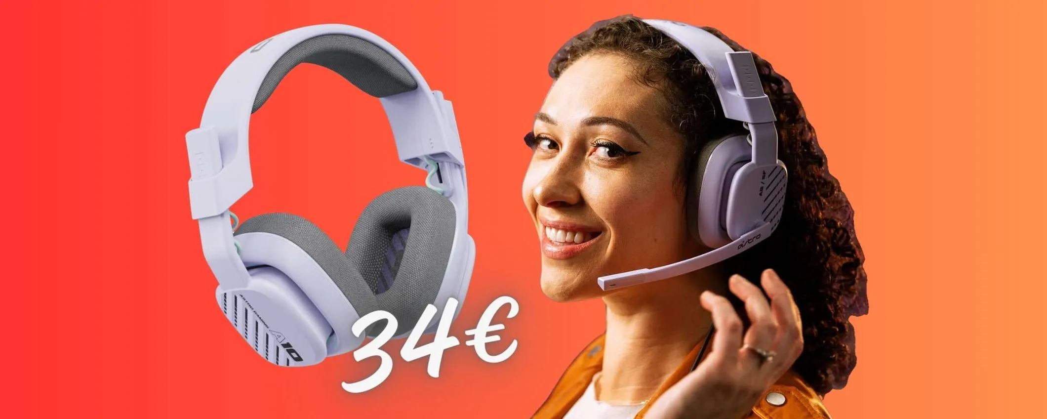 ASTRO A10: cuffie Gaming da SOGNO a un PREZZO da non credere (34€)