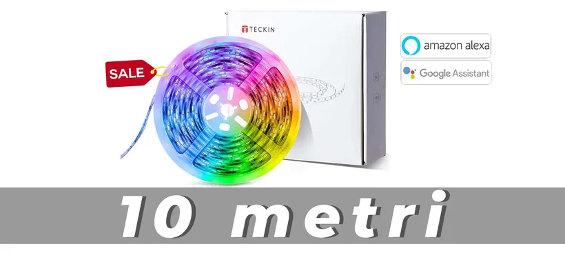 Striscia LED Smart da 10 metri in offerta con questo coupon