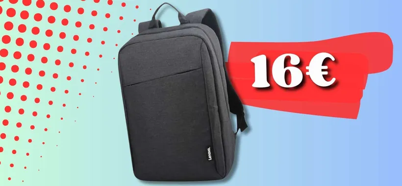 Porta a spasso il computer con questo ZAINO di Lenovo a soli 16€