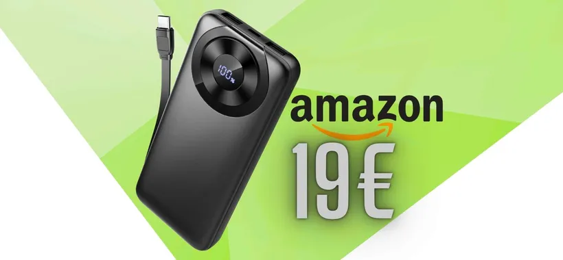Ricarica lontano da casa con questo Power Bank da 10000mAh a 19€