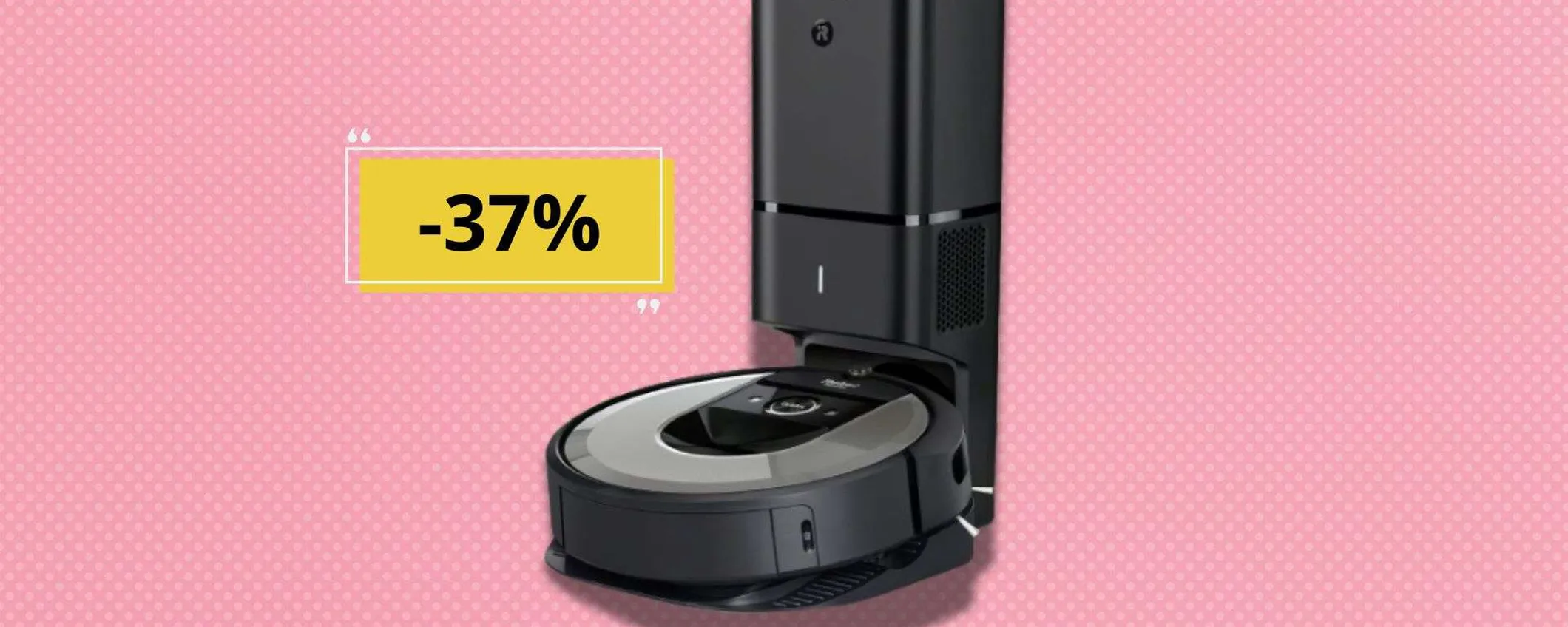 iRobot Roomba i7, sconto imperdibile: svuotamento automatico e tanta potenza