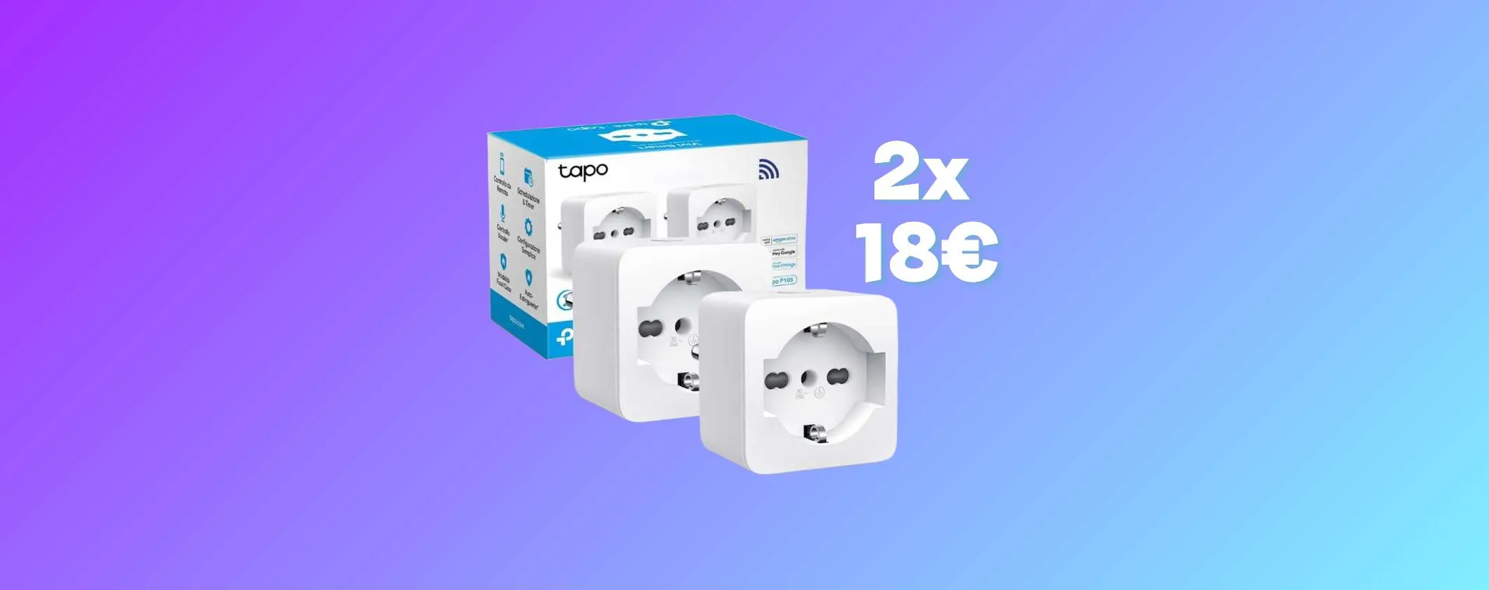 2 Prese Smart Tapo P105 a soli 18€ con le Offerte di Primavera Amazon