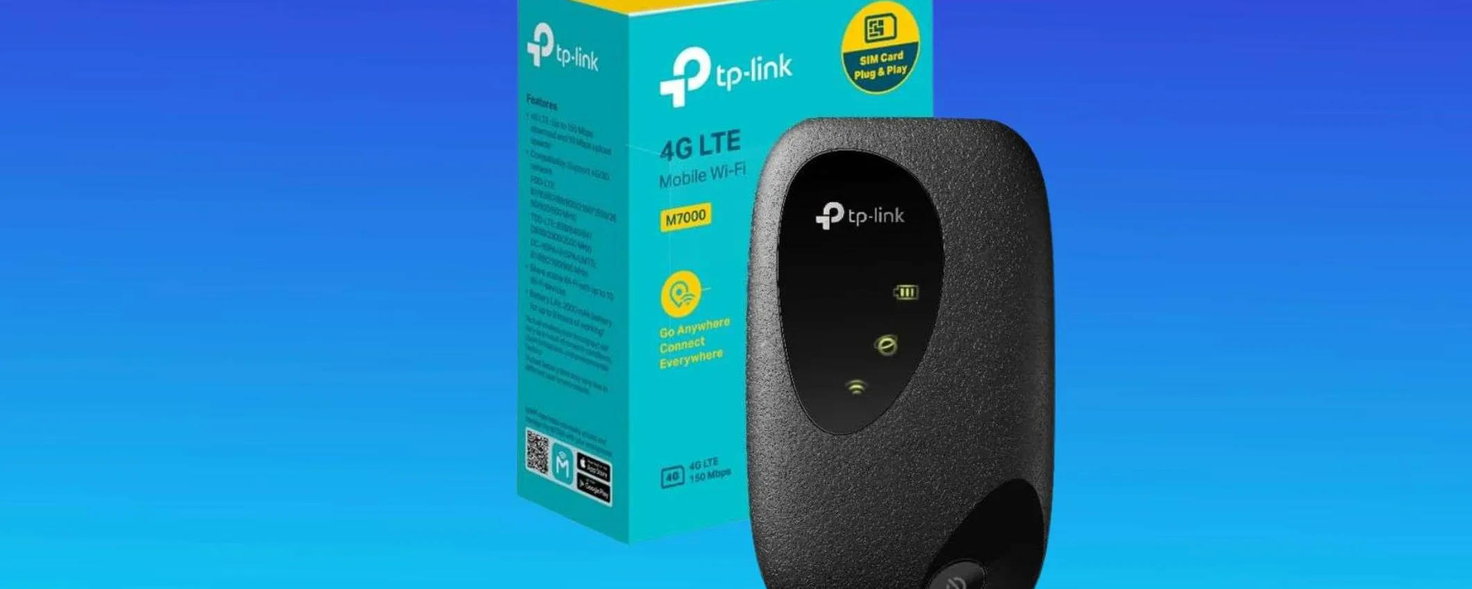 TP-Link M7000: Il router 4G PORTATILE crolla di prezzo