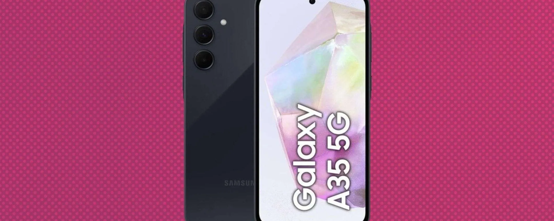 Samsung Galaxy A35 5G in offertissima su eBay: risparmi 128€ (-37%)