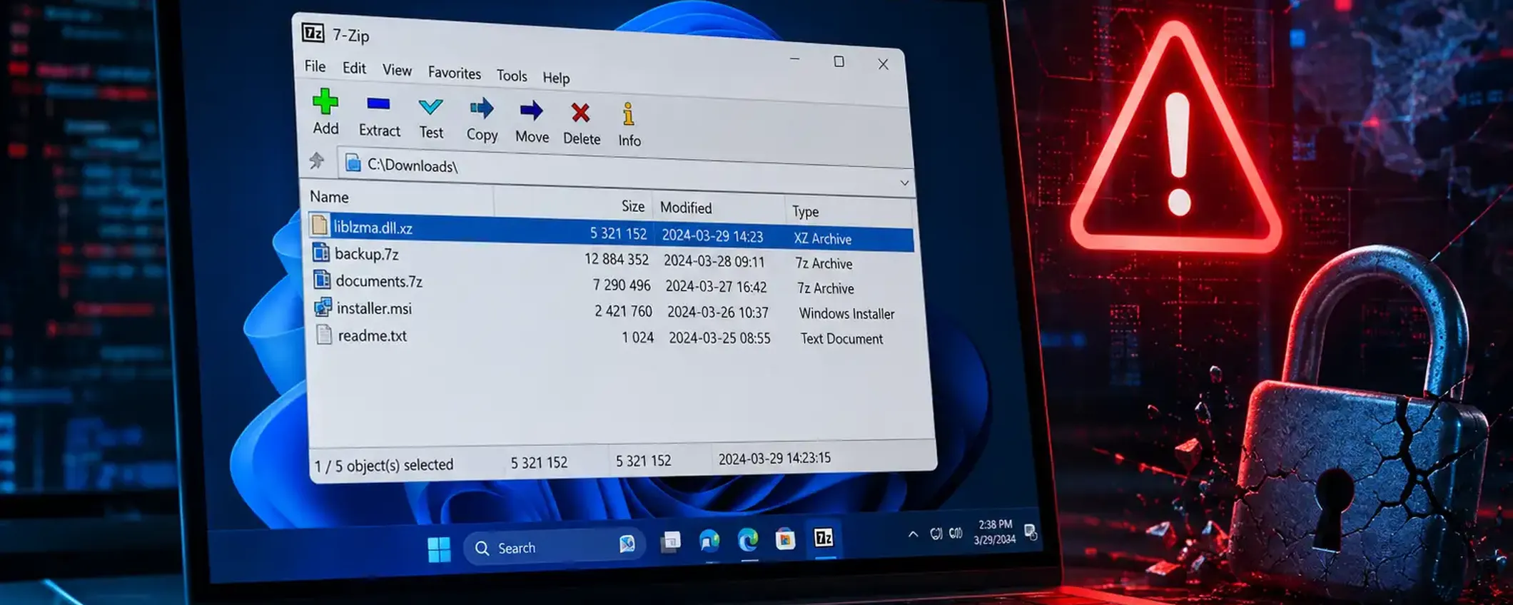 Hai una vecchia versione di 7-Zip? Ecco cosa rischia il tuo PC