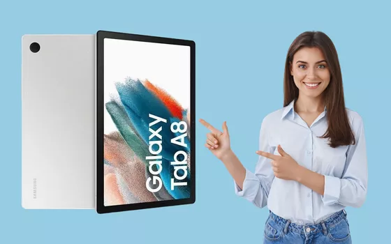 Samsung Galaxy Tab A8 oggi in DOPPIO SCONTO su eBay (170€)