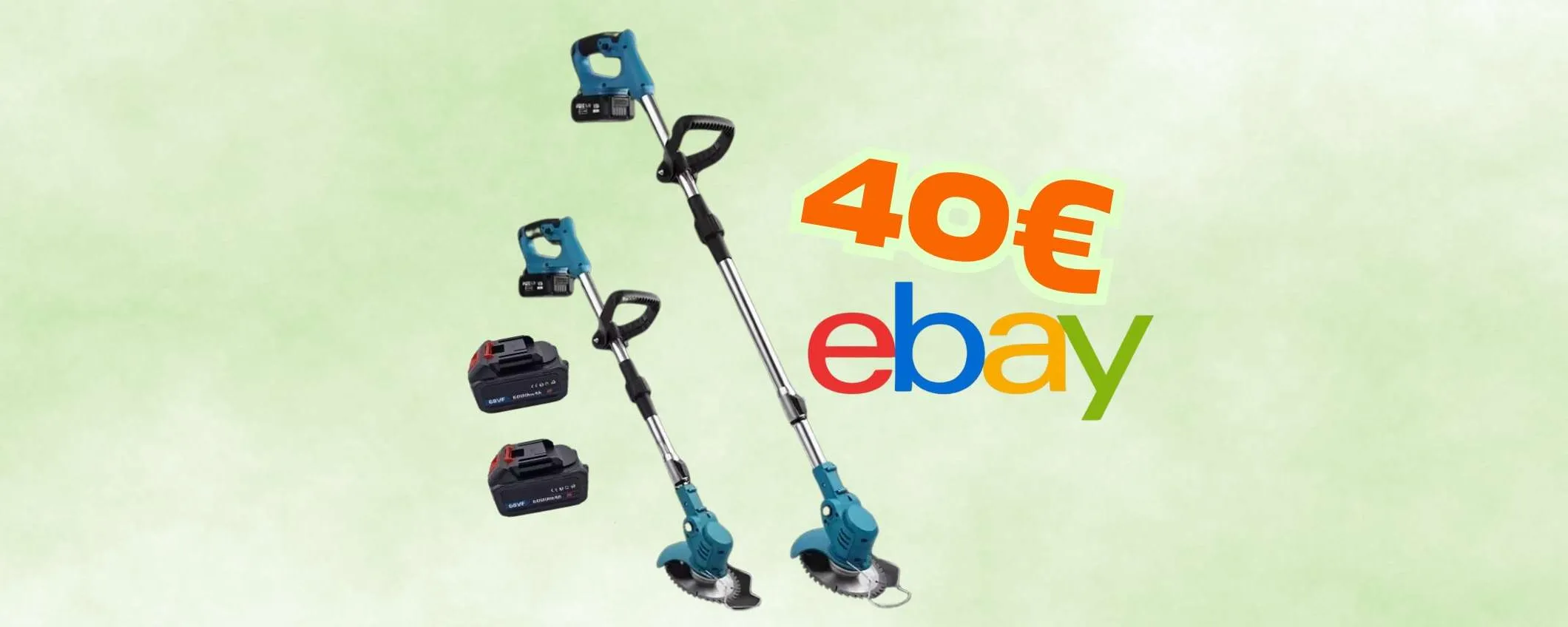 Taglio perfetto e prezzo Imbattibile: solo 40€ per questo decespugliatore a batteria