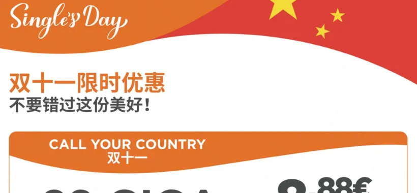 Call Your Country Single’s Days: PROMO W3 a 8,88€!