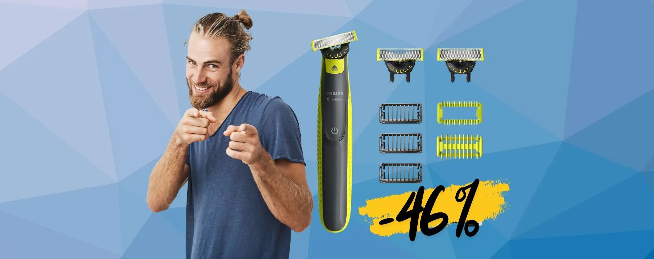 Philips OneBlade 360: il regolabarba che tutti vogliono in offerta al 46%