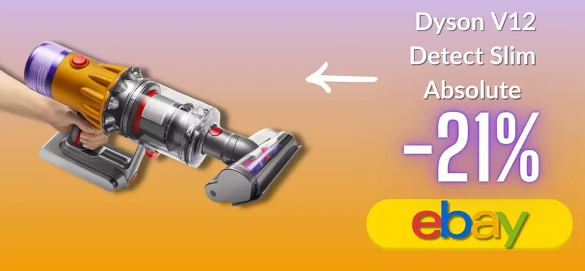 Dyson V12 Detect Slim Absolute: l'occasione per pagarlo pochissimo (eBay)